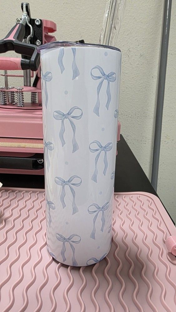 Blue Bow 20oz Tumbler