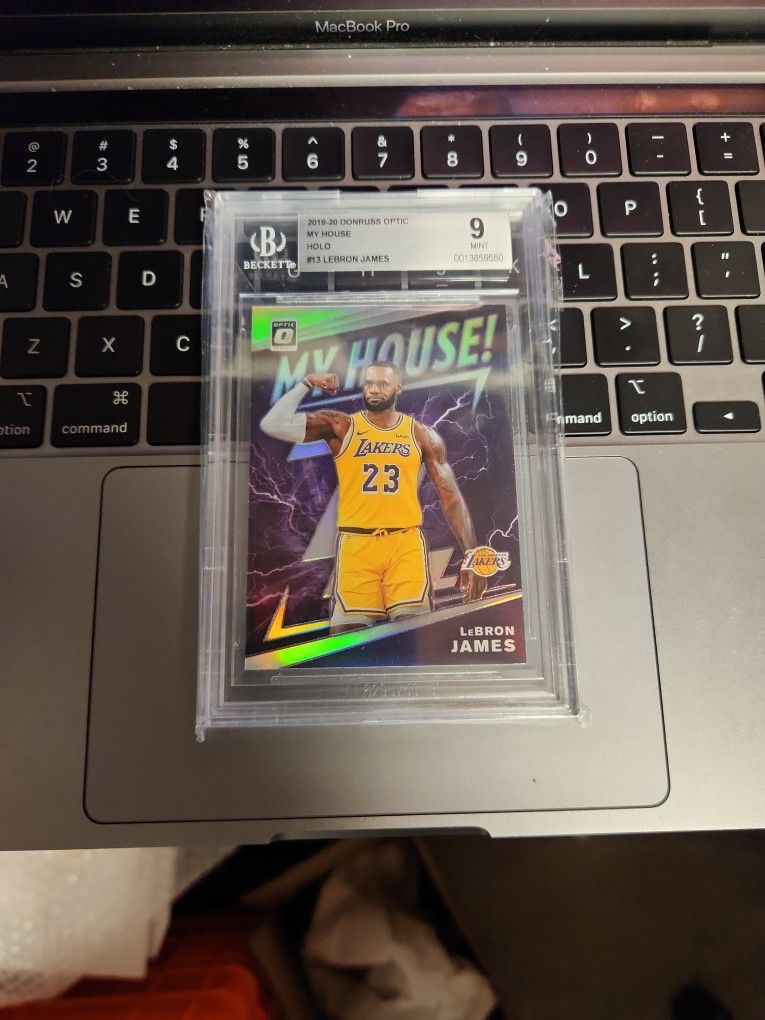 Lebron James 2019-20 Optic My House Prizm BGS 9 Los Angeles Lakers