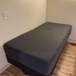 Casper Essential TwinXL Mattress, Foundation, and Metal Bed Frame