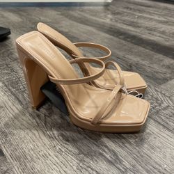 Forever21, Heels, Nude,6.5