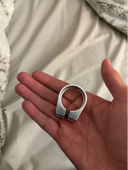 Chrome/silver seat clamp 31.8mm