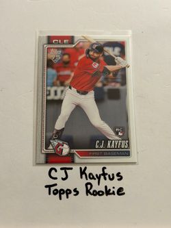 CJ Kayfus Cleveland Guardians 1st Baseman Topps Rookie Card.