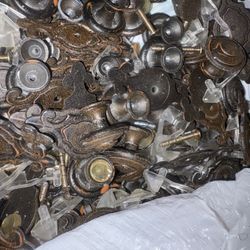 Bag of Vintage Metal drawer pulls 