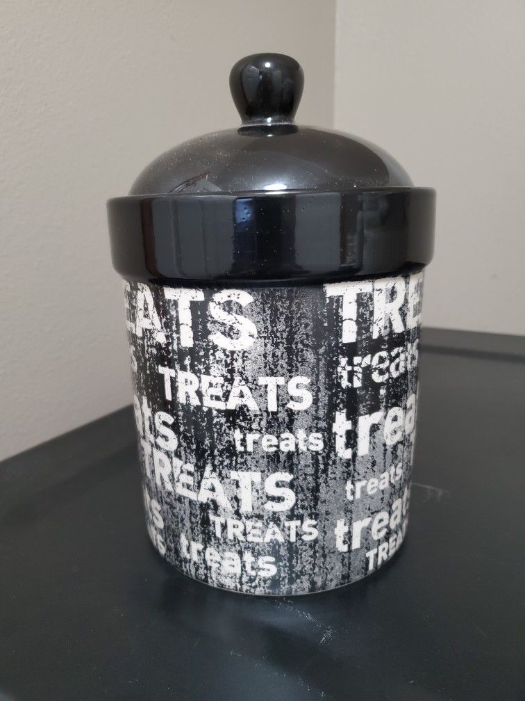 Ceramic Dog Treat Container