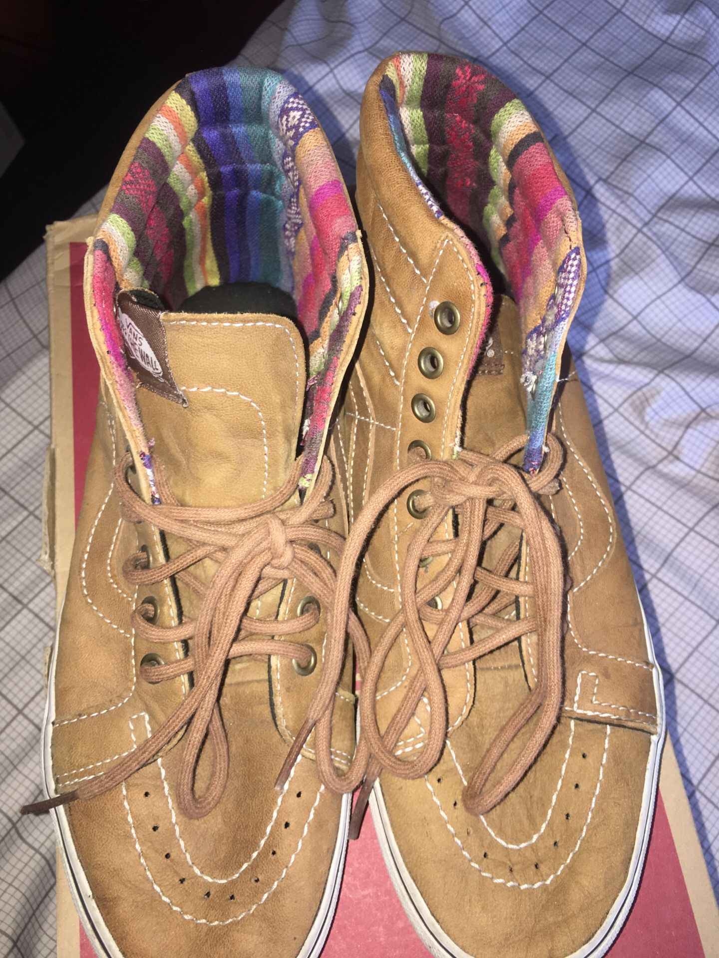 Vans Brown Leather Sk8-Hi