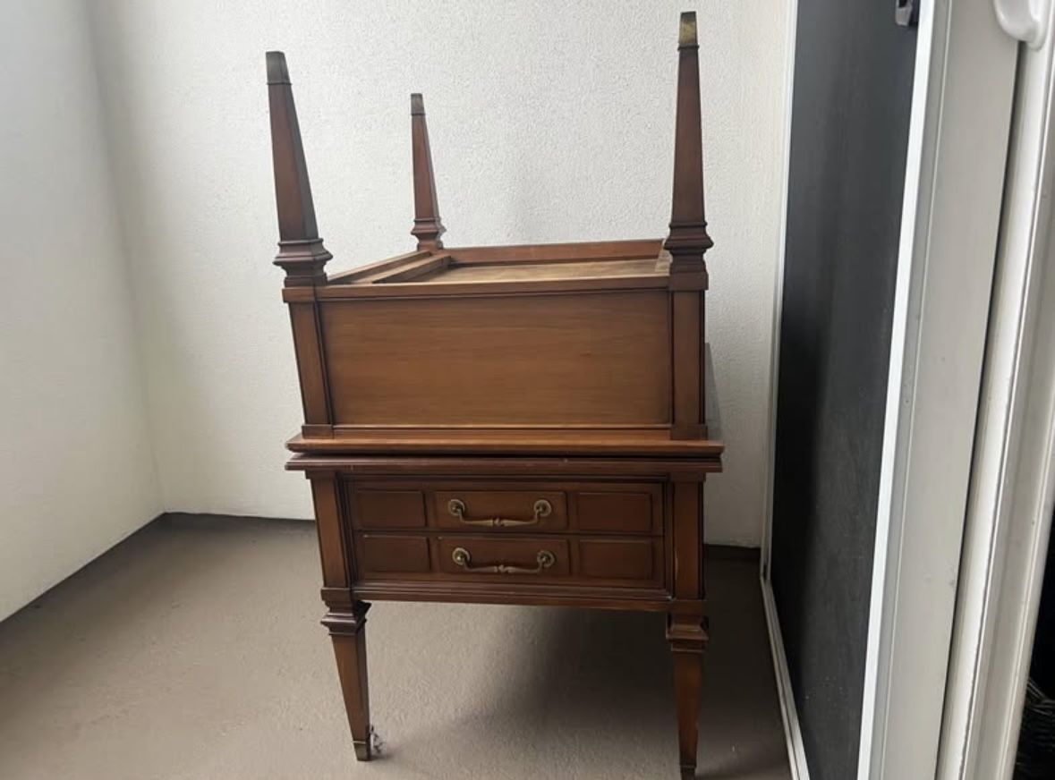 2 Vintage Wood Side Tables