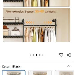 Hanging Clothes Rods/Closet Organizer System