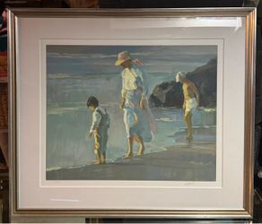 Don Hatfield 19/300 Beach Scene – Signed & Framed