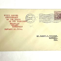 Gen. FDR USPS 52nd Birthday Cover
