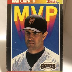 1989 Donruss MVP Will Clark Error Card #BC-22