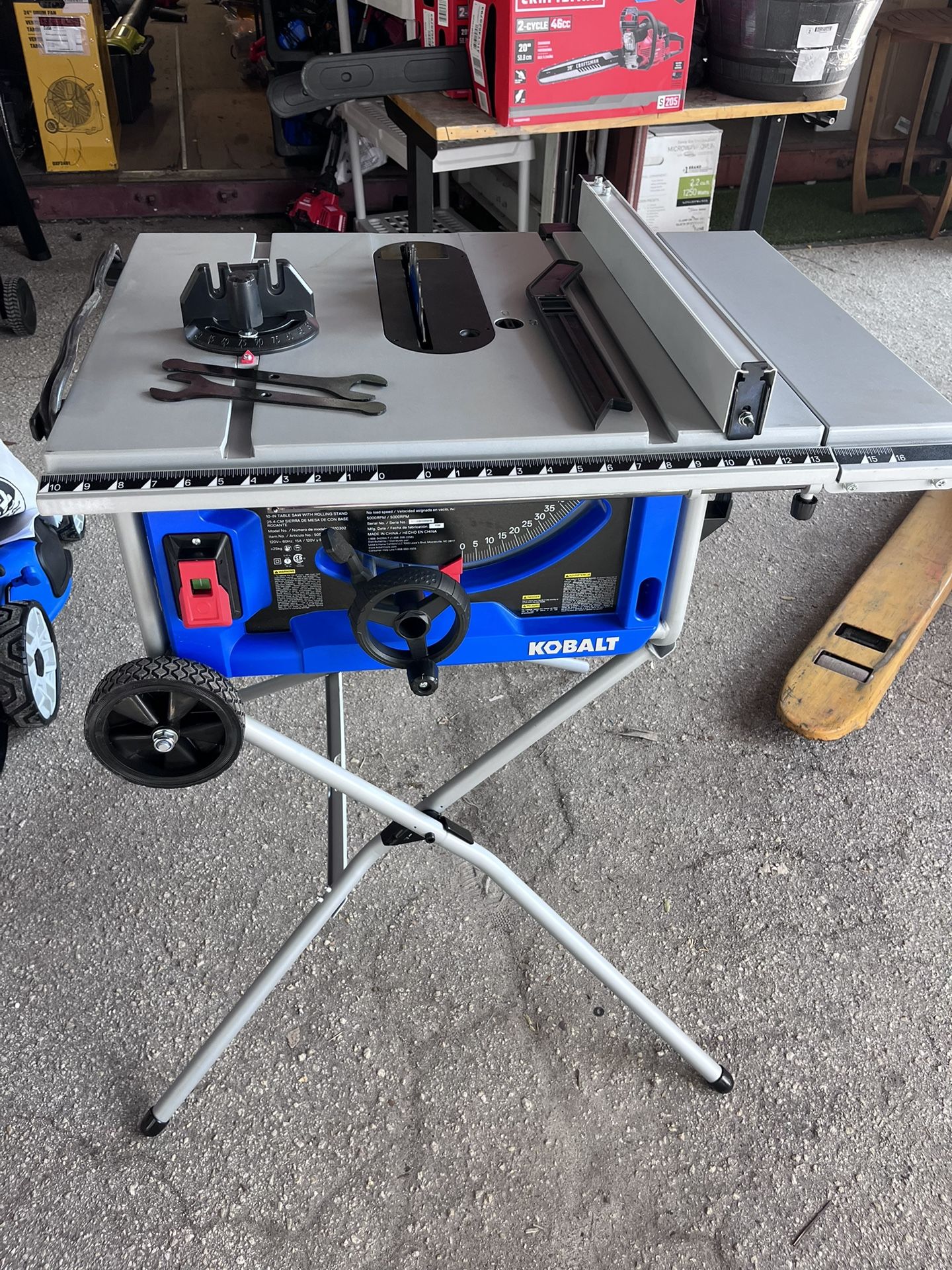 kobalt 10in table saw
