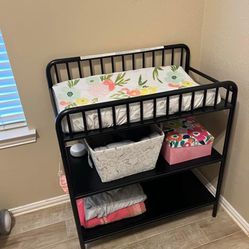 Baby Crib And Changing Table