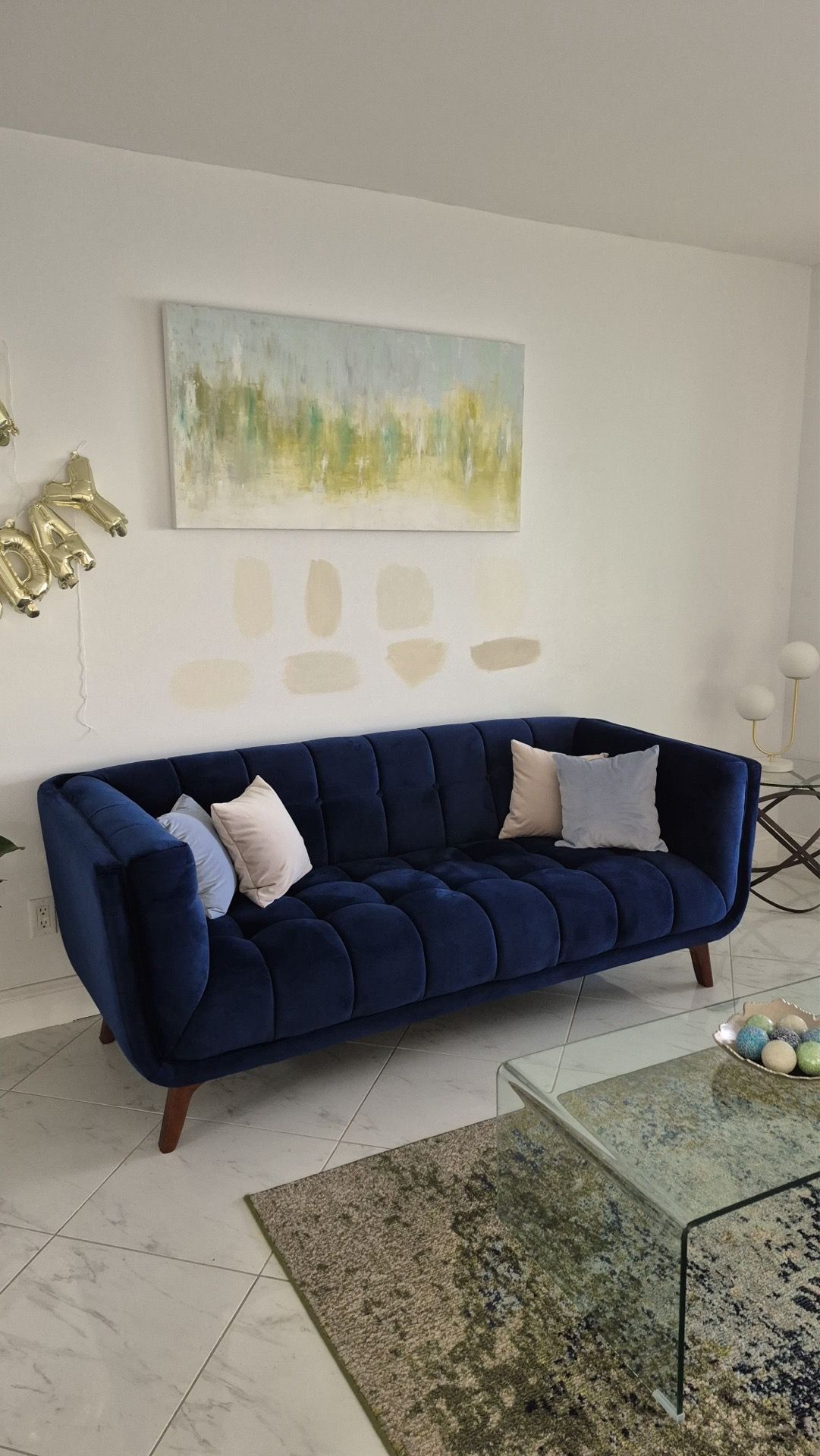 Velvet Sofa, like new