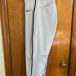 NWT Men’s Nike Vapor baseball pants with blue piping L