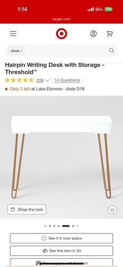 Target Desk With Vanity