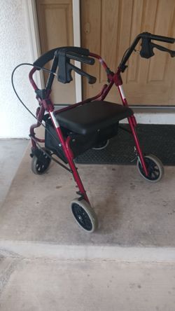 handicapped walker with seat