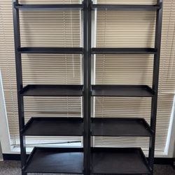 (2) Crate And Barrel Shelves 