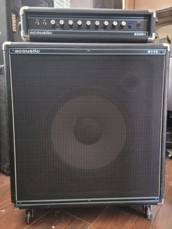Acoustic B200H Head and B115 Cabinet Stack