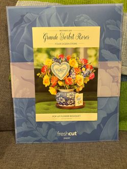 Mother’s Day pop up flower bouquet card