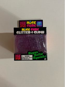Needoh Nice Cube Purple Glitter