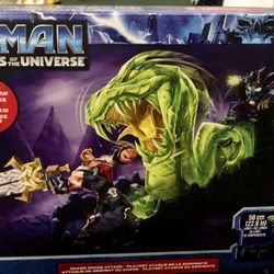 HE MAN & MASTERS OF THE UNIVERSE CHAOS SNAKE ATTACK PLAYSET NEW