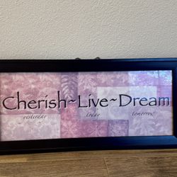 Wall art Decor (Cherish-Live-Dream)