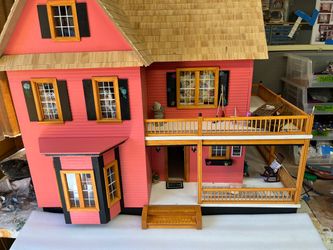 Large Handcrafted Wooden Dollhouse victoria’s farmhouse