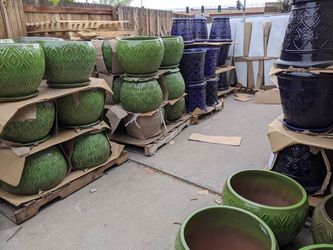 10/3 - Lots of Large Pottery and Potted Plants Available for Sale