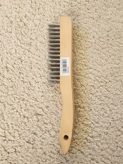 Brand New Large Wire Brush with Wooden Handle