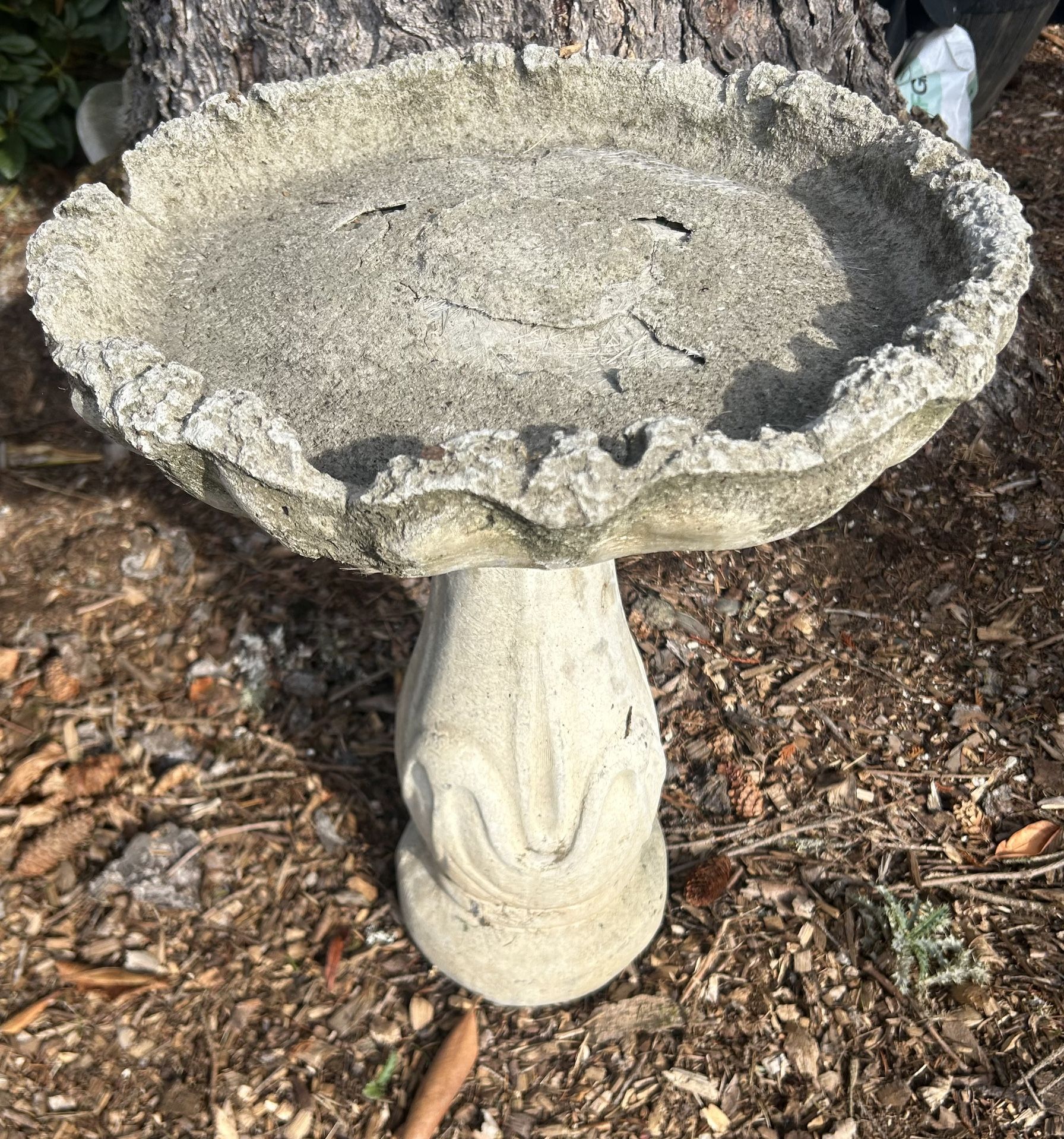 Bird Bath Stone Pillar . Read Description First.