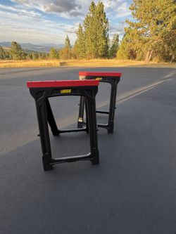 JEGS Plastic Folding Sawhorses – Like New (pairs/singles)