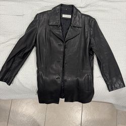 Leather coat