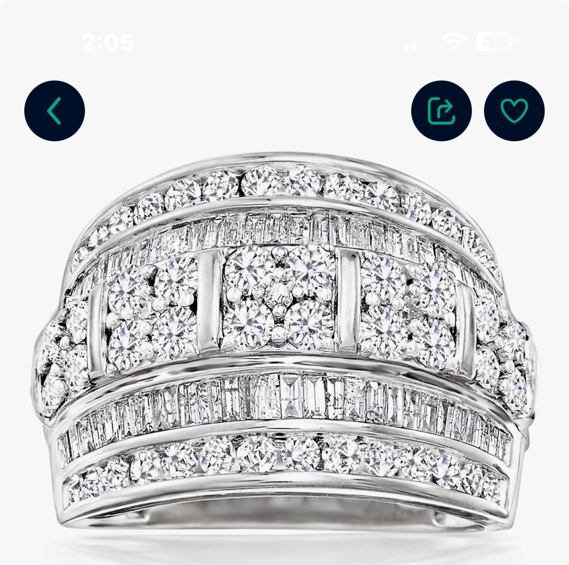 Gorgeous 2.0 Carat Diamond Band