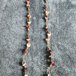 Necklace With Wood Beads