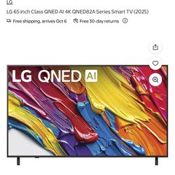 LG QNED Ai Tv 65inch 