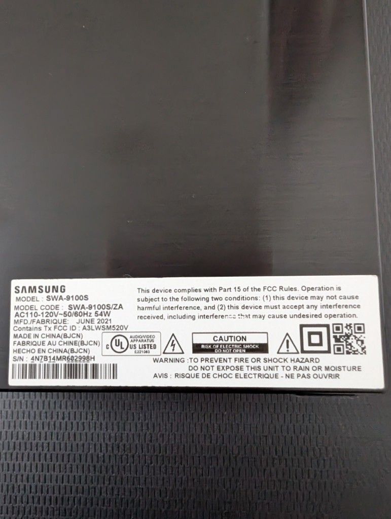Samsung Wireless Surround Sound