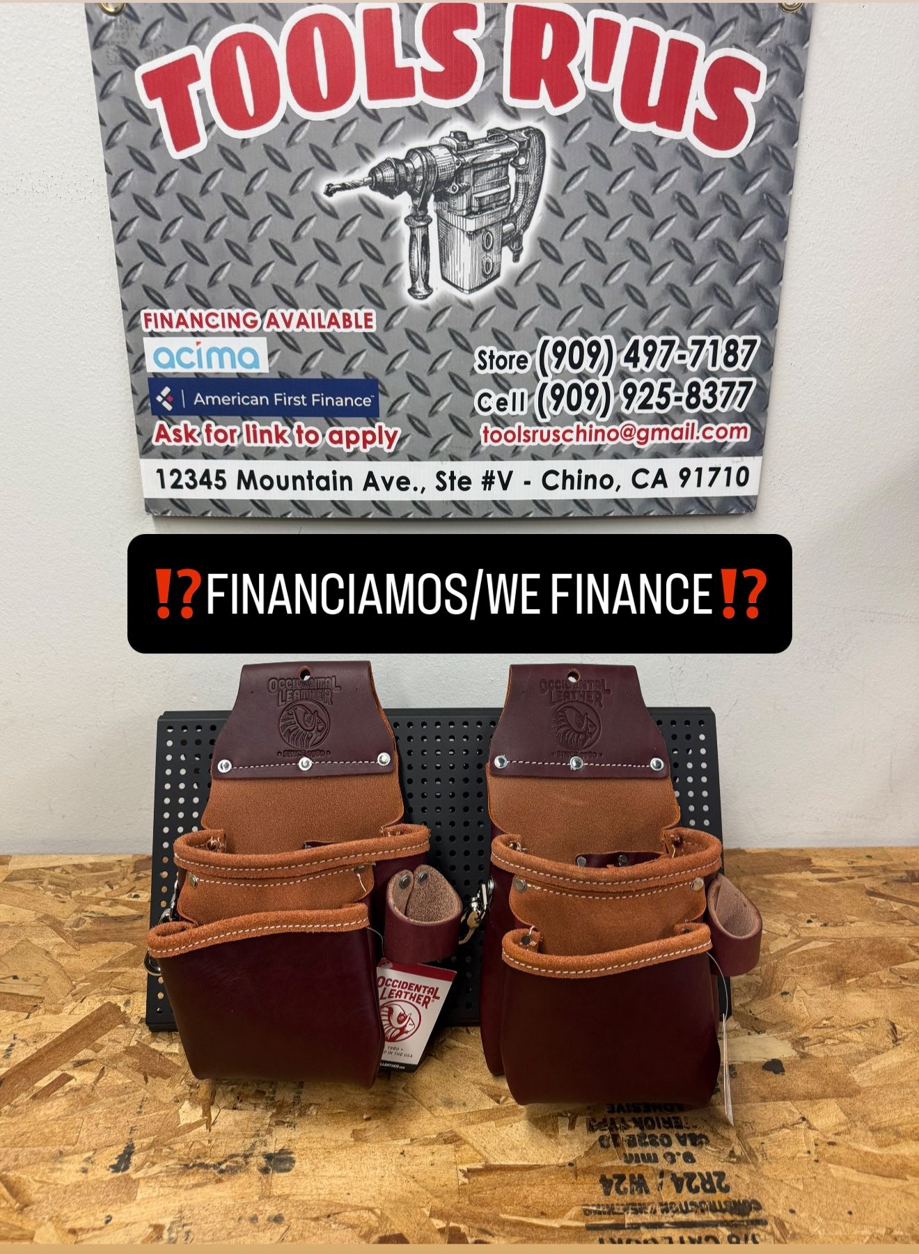 6102 OCCIDENTAL LEATHER Pro Trimmer Tool Bag(EACH) **(FINANCIAMOS/WE FINANCE)**
