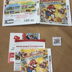 Paper Mario Super Star Nintendo 3DS Complete