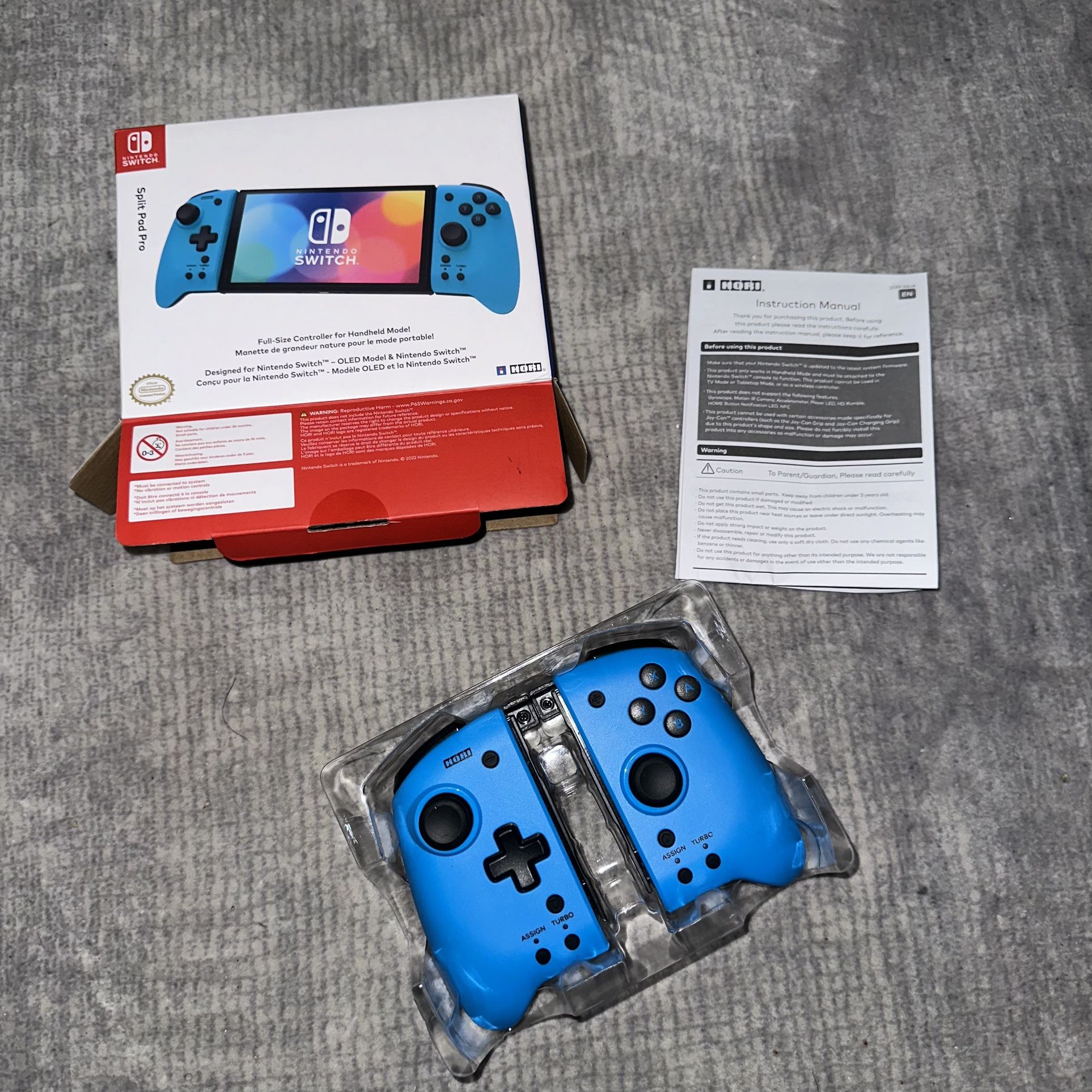 Nintendo Switch Blue Split Pad Pro