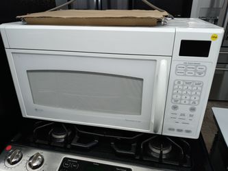 GE Profile 30" white over-the-range microwave - Free delivery