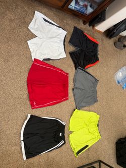 6 pairs of men’s athletic shorts Most size L (some M) Reebok, etc