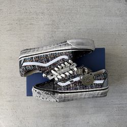 NEW Vans Old Skool Charms Sz 7 Mens Black Gray VN000D9VDE2 100% AUTHENTIC