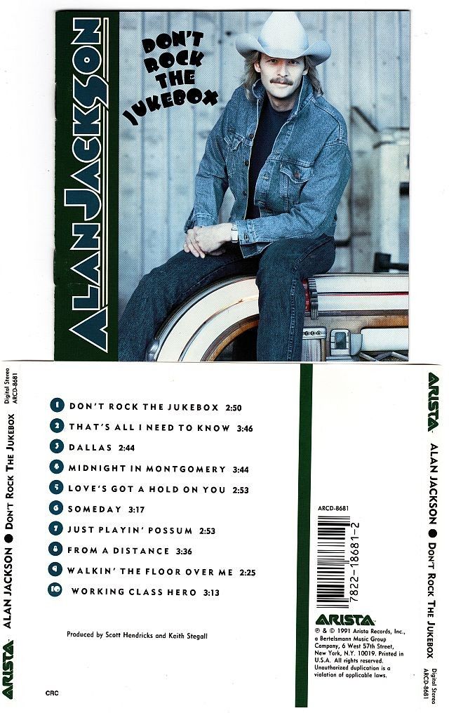Alan Jackson Don't Rock The Jukebox CD