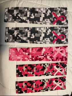 Breast Cancer Awareness Sleeves Pink Ribbon Arm Sleeves Cooling Baseball, Softball, Fastpitch, Hardball, Compression Arm Cover Sleeve