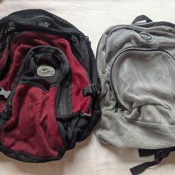 Vintage Nike All Mesh Backpack See Through Transparent Gym School Bag Pack Travel Beach Snorkel Diving Surfing Gear Camp REI Tyr Scuba Wetsuit Water