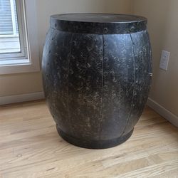 Pottery Barn Display/Table - Marlow Metal Drum Accent Table