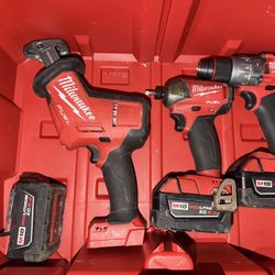 Milwaukee Drill Impact And Sawzall 3 5Amp Battery