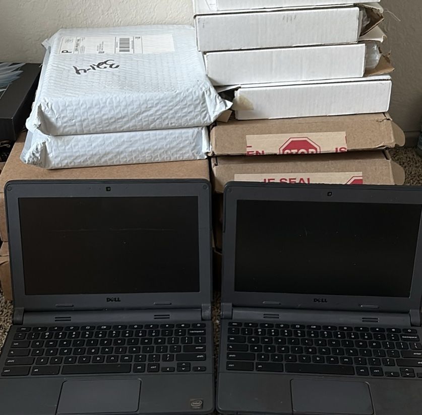 2- Dell Chromebook 3100s