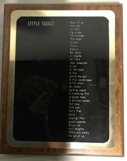 “Little Things” Happiness Plaque