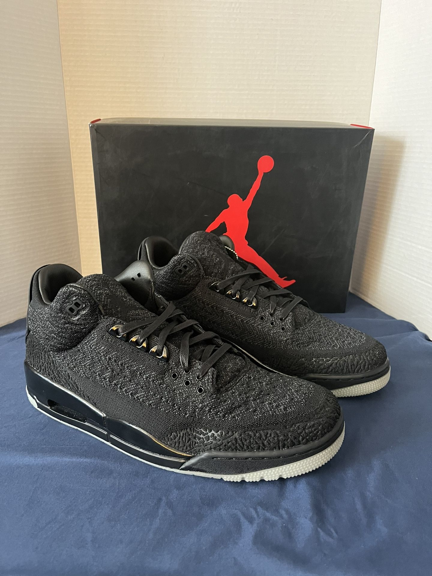 Nike Air Jordan 3 Retro Flyknit Black (size 13)